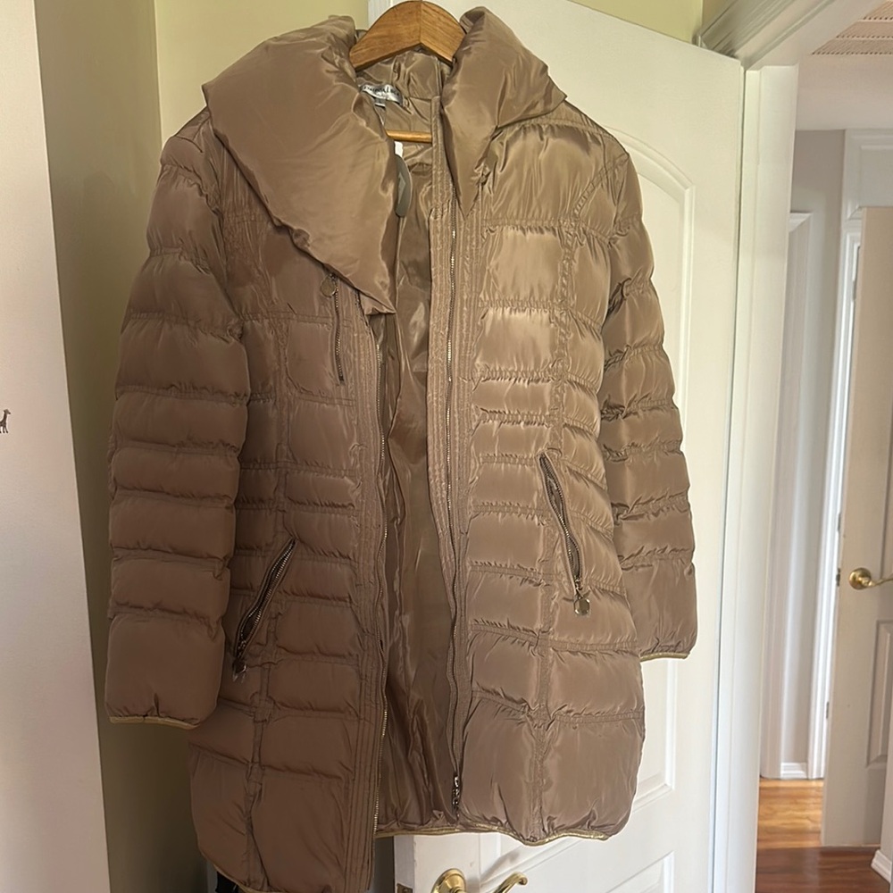 Patrizia Luca NWT Taupe Puffer Jacket Size L